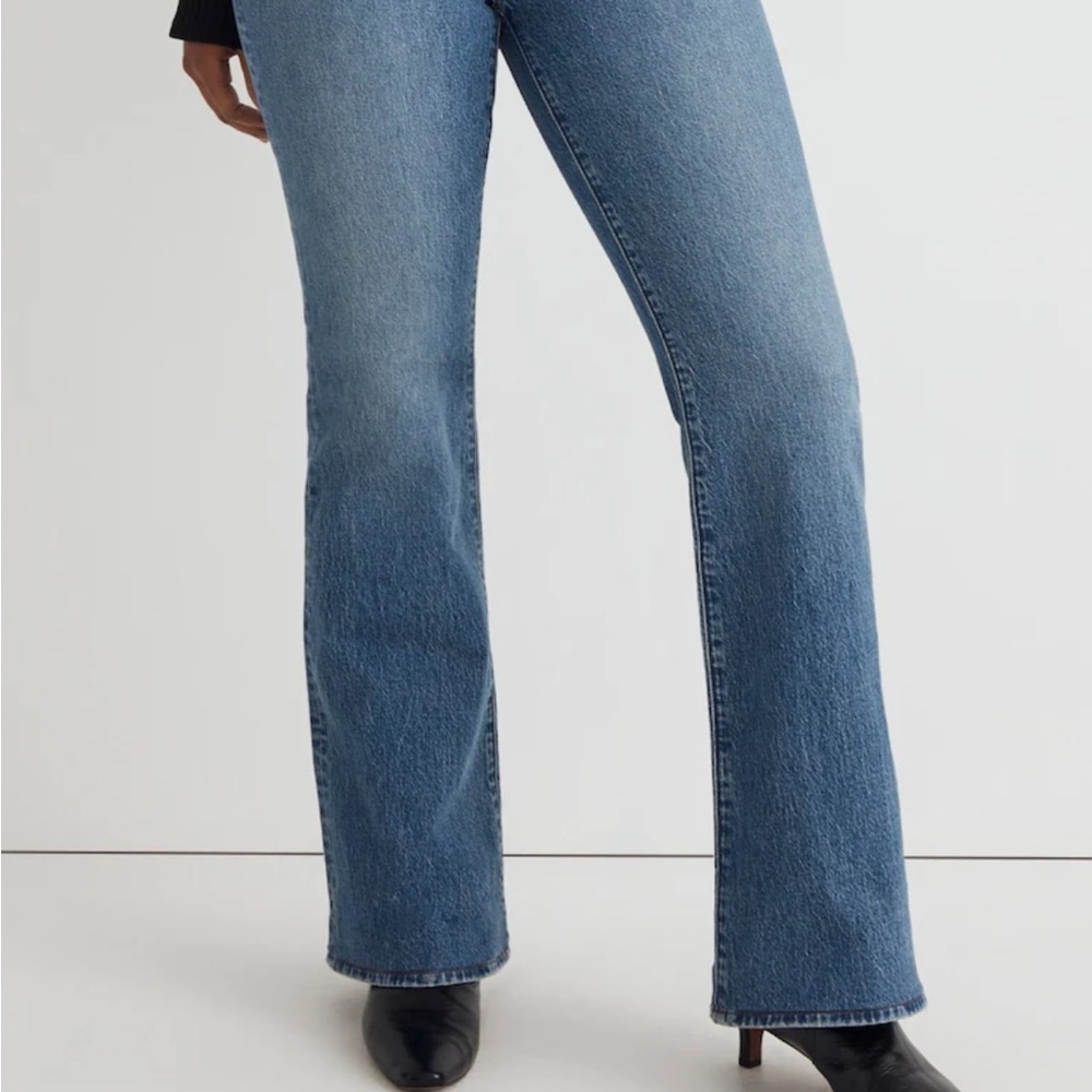 Madewell Blue Flare Wide Leg Jeans